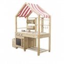 CLASSIC WORLD EDU Large wooden kitchen with roof and accessories CLASSIC WORLD EDU Large wooden kitchen with roof and accessories
