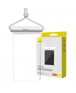 Waterproof phone case Baseus AquaGlide with Cylindrical Slide Lock (white)
