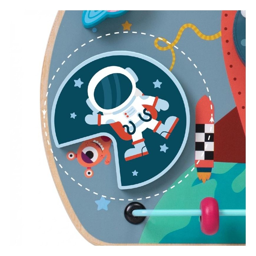 CLASSIC WORLD multifunctional manipulation board 6in1 rocket – 3