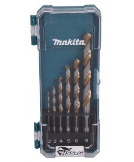 MAKITA Set of drillsDO METALU HSS-G 6szt. 2/3/4/5/6/8mm