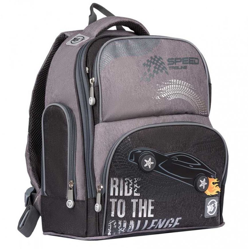 Backpack YES S-30 Juno Max "Ride to the challenge", gray