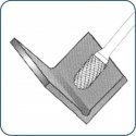 3 pcs in the set rotary files for metal: ZYA-S end mill, rounded cylindrical WRC, conical SPG, Alpen [0776000003100]