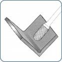 3 pcs in the set rotary files for metal: ZYA-S end mill, rounded cylindrical WRC, conical SPG, Alpen [0776000003100]