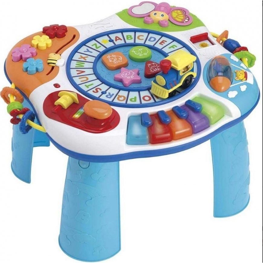 Smily Winfun Baby Activity žaislinis staliukas su pianinu ABC Train Motor 0801-44 Multicolor