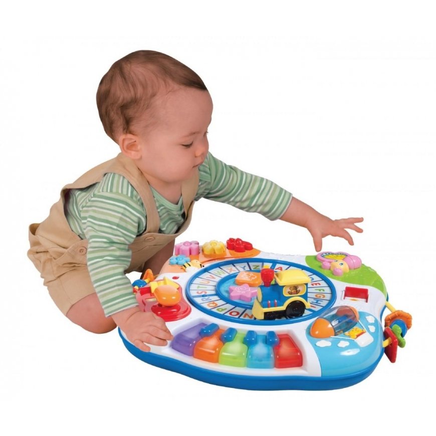 Smily Winfun Baby Activity Toy Table with Piano ABC Train Motor 0801-44 Multicolor – 5