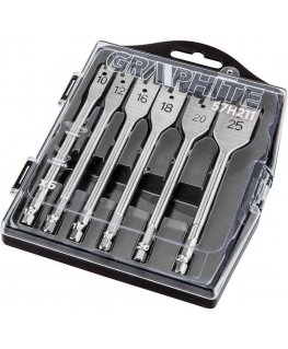 Grąžtas Graphite Medžio grąžtai 10,12,16,18,20,25mm, 6 vnt.