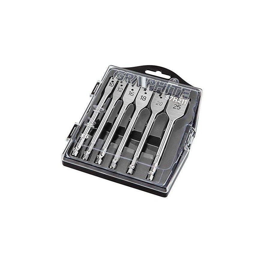Drill Graphite Wood drills 10,12,16,18,20,25mm, 6 pcs. – 3