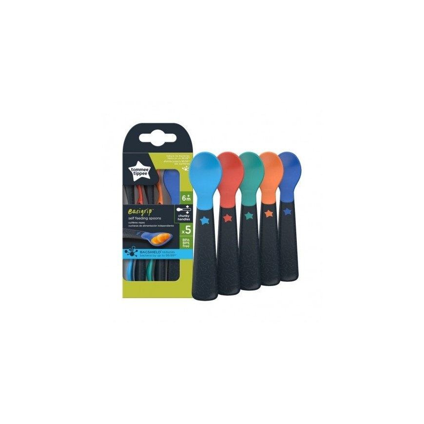 TOMMEE TIPPEE first feeding spoon, mixcolor, 6 months+, 5 pcs., 44718920 – 2