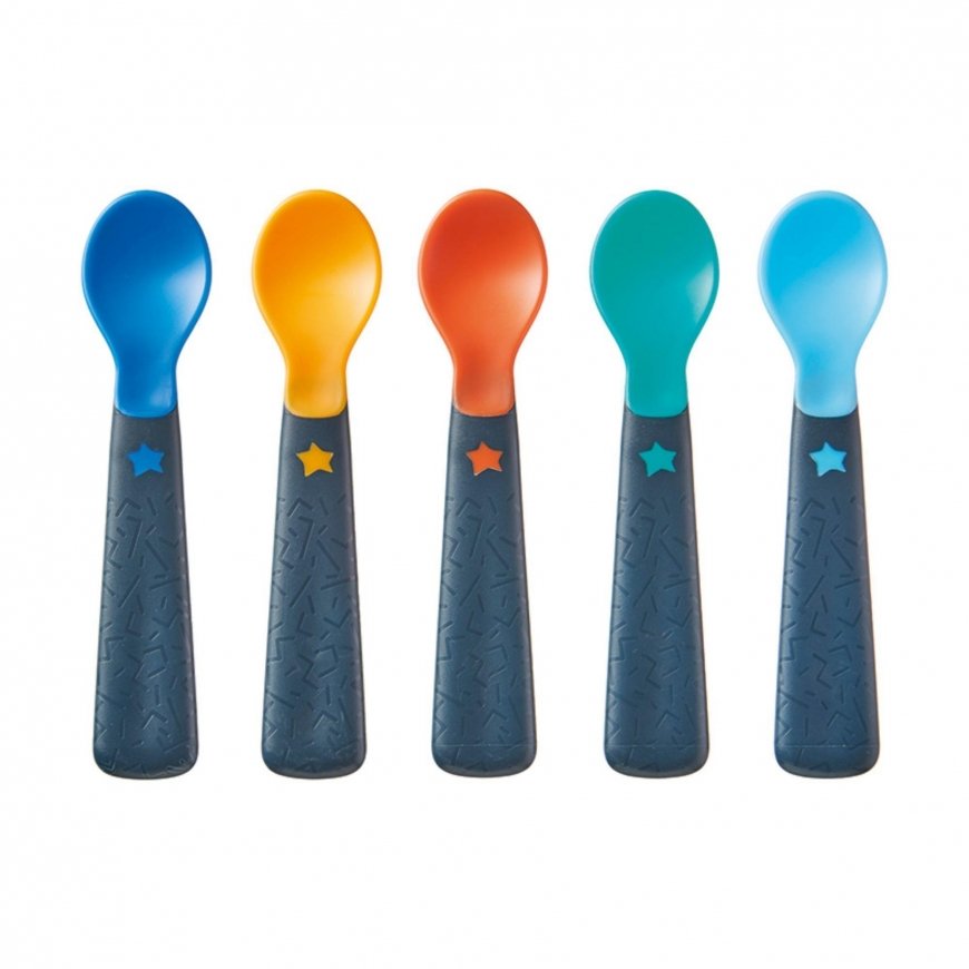 TOMMEE TIPPEE pirmasis maitinimosi šaukštas, mixcolor, 6 mėn+, 5 vnt., 44718920 – 3