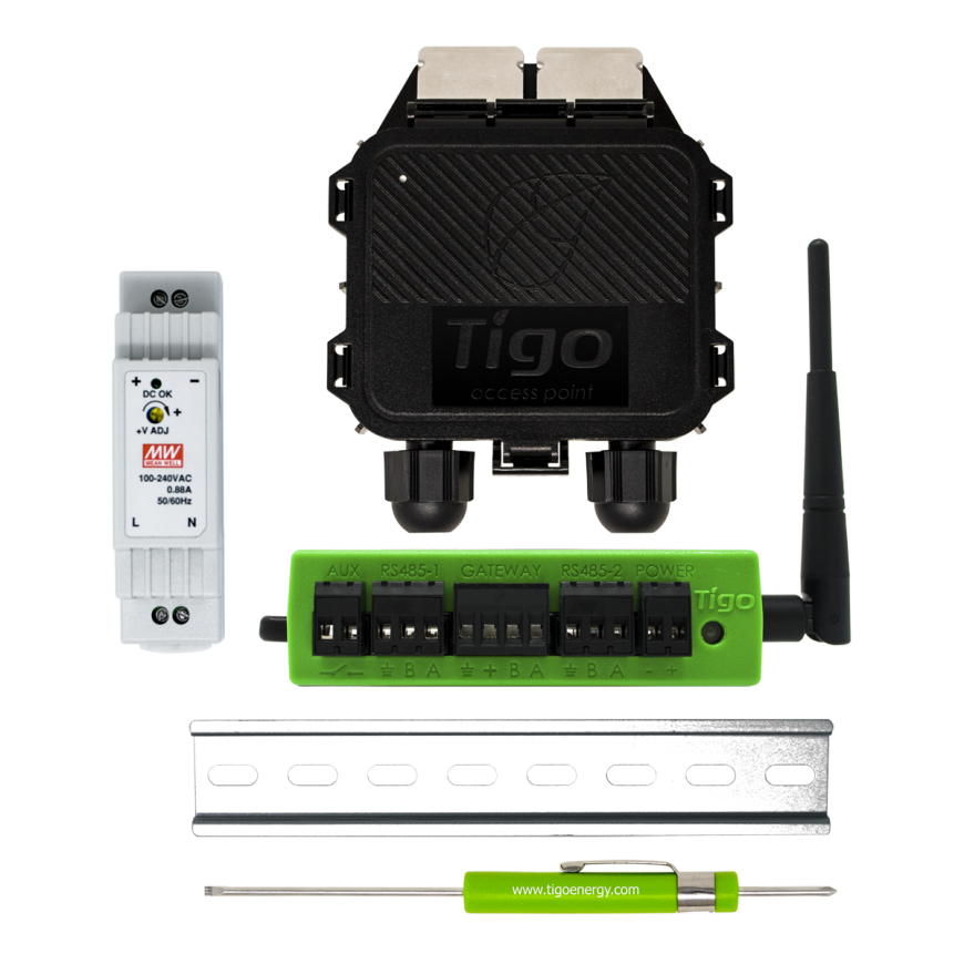 Tigo CCA Kit, TAP, Din Rail – 2