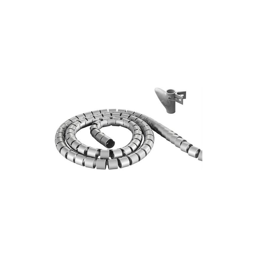 Deltaco LDR01 cable organizer Desk/Wall Cable flex tube Silver 1 pc(s)