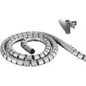Deltaco LDR01 vadu organizētājs Rakstāmgalds/Siena Elastīga kabeļa caurule Sudrabs 1 pcs Deltaco LDR01 vadu organizētājs Rakstāmgalds/Siena Elastīga kabeļa caurule Sudrabs 1 pcs