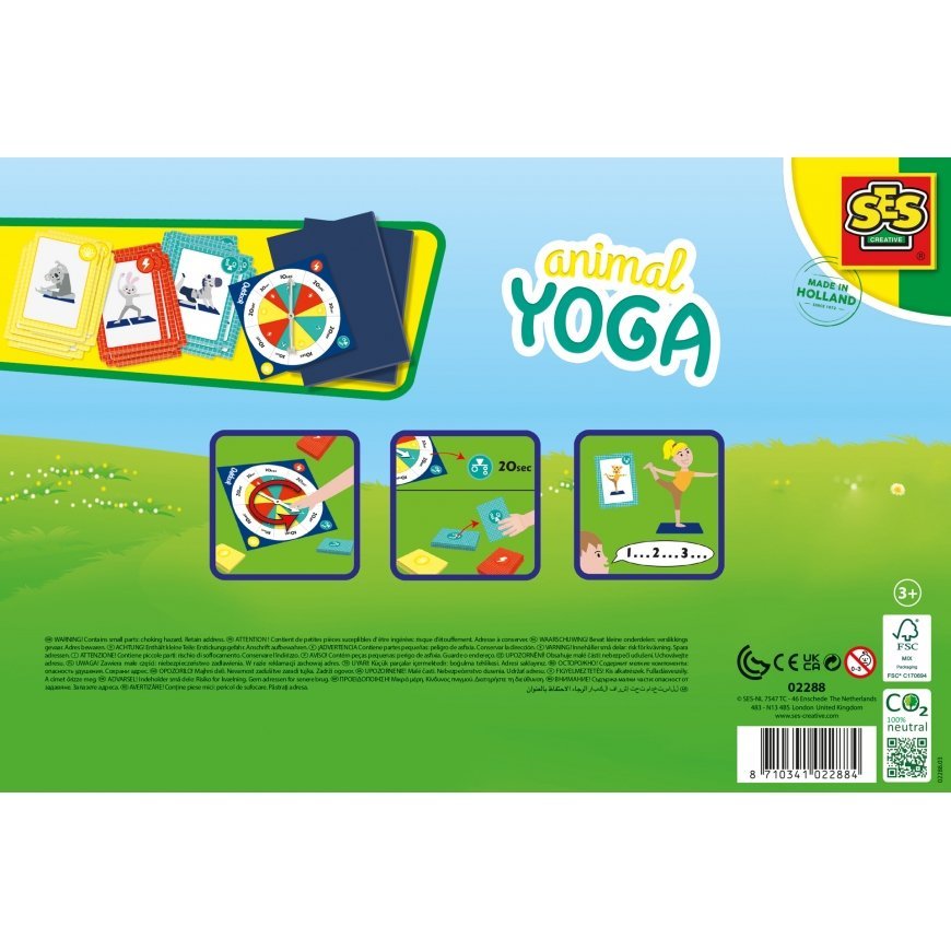 SES Creative Animal yoga Kortų žaidimas Tikimybės žaidimas – 4
