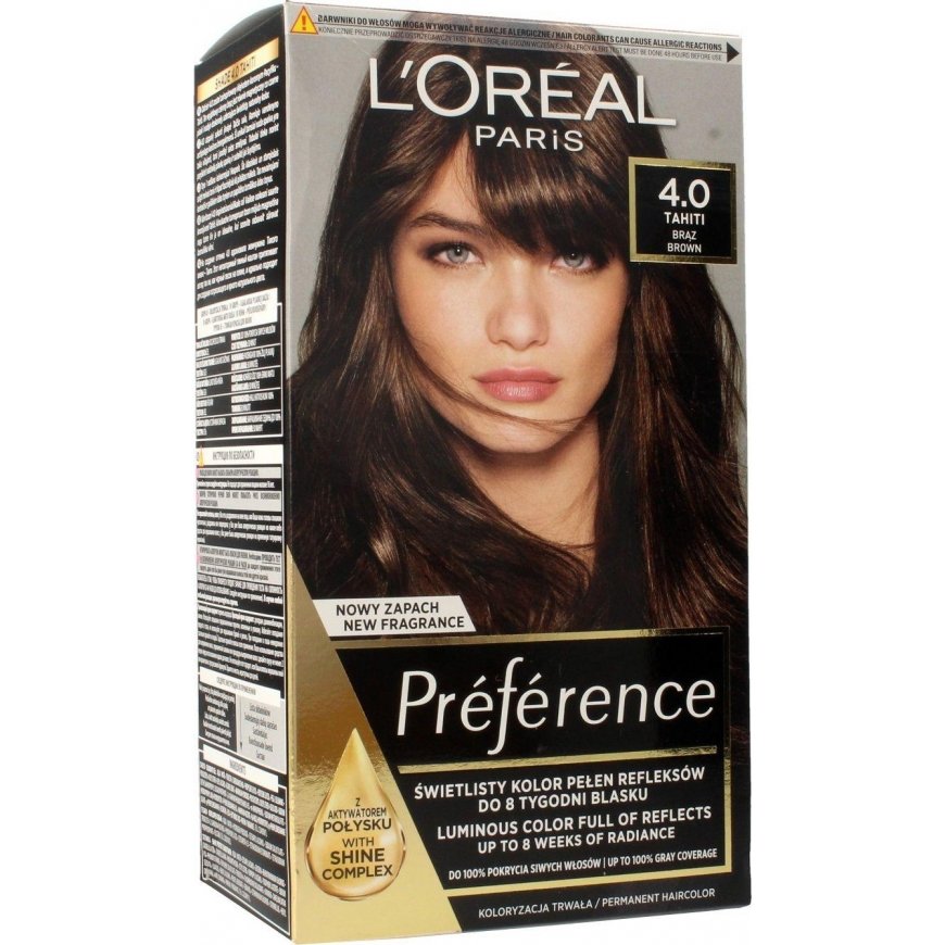 L'Oreal Ilgalaikiai plaukų dažai L Oreal Paris Preference, 4 Tahiti