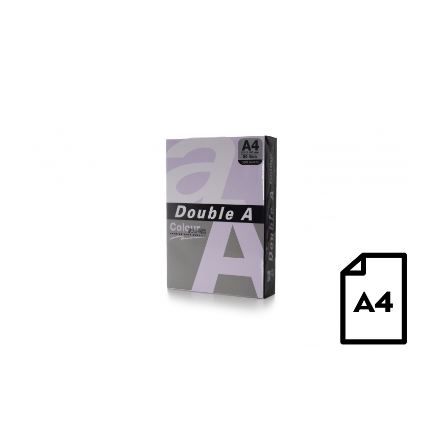 Color paper Double A, 80g, A4, 500 sheets, Levender – 5