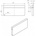Shelf NAVIN caramel oak 21-005620-4220 Shelf NAVIN caramel oak 21-005620-4220