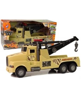 Lean Cars Tow truck for roadside assistance 1:10 Brown