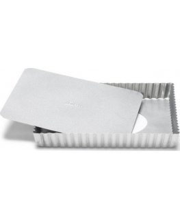 Patisse quiche form with loose bottom 21 x 21 cm silver steel
