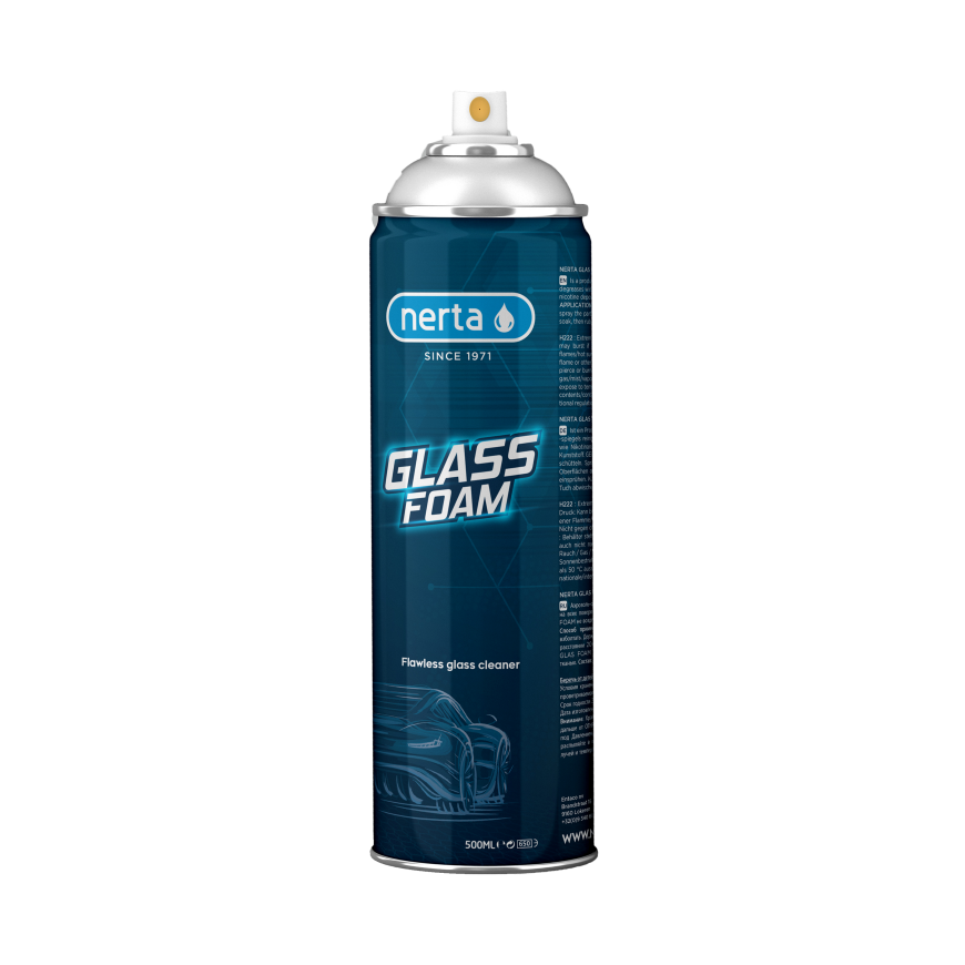Putos automobilių stiklų valymui NERTA GlassFoam 500 ml