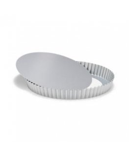 Patisse quiche form with loose bottom 28 cm silver steel