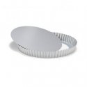 Patisse quiche forma su laisvu dugnu 28 cm sidabro plieno Patisse quiche forma su laisvu dugnu 28 cm sidabro plieno