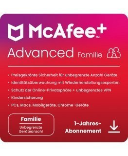 McAfee Plus Advanced - Family | Download & Product Key