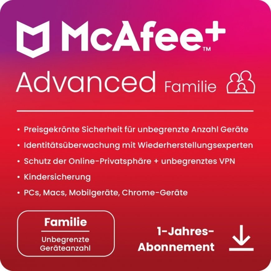 McAfee Plus Advanced - Family | Download & Product Key