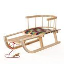 Wooden sled with backrest GreenBlue GB138 Wooden sled with backrest GreenBlue GB138