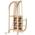 Wooden sled with backrest GreenBlue GB138 Wooden sled with backrest GreenBlue GB138
