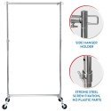 Tatkraft Urban Adjustable Heavy-Duty Clothes Rail with Industrial Grade Locking Wheels, Extendable from 36.6 to 55 inches, 100kg Tatkraft Urban Adjustable Heavy-Duty Clothes Rail with Industrial Grade Locking Wheels, Extendable from 36.6 to 55 inches, 100kg