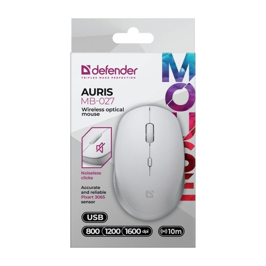 Defender Wireless mouse silent click AURIS