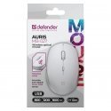 Defender Bevielė pelė silent click AURIS MB-027 800/1200/1600 DPI balta Defender Bevielė pelė silent click AURIS MB-027 800/1200/1600 DPI balta