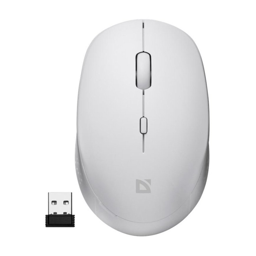 Defender Wireless mouse silent click AURIS MB-027 800/1200/1600 DPI white – 3