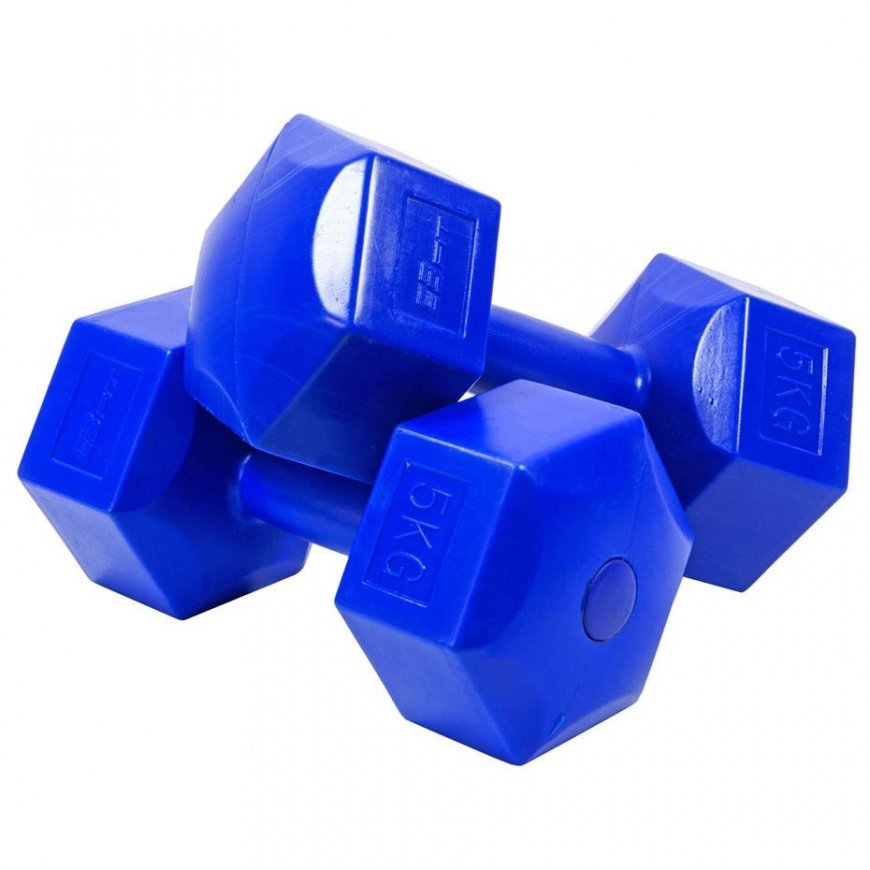 Enero Hantelių rinkinys EB Fit, 2x5kg, mėlynas – 3