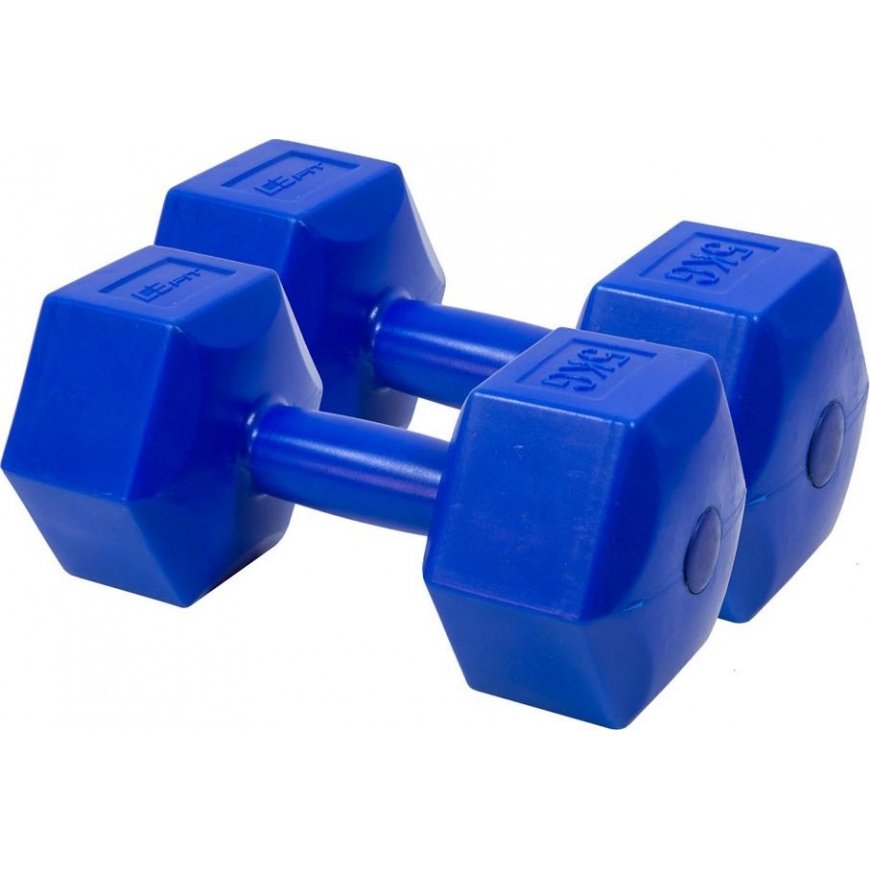 Enero Dumbbell set EB Fit, 2x5kg, blue – 5