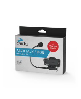 CARDO PACKTALK EDGE HALF HELMET KIT with integrated cradle