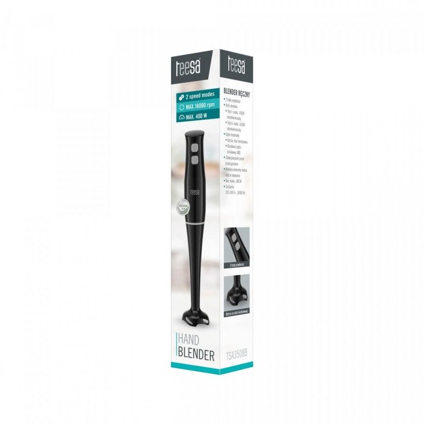 Plakiklis Teesa Rankinis trintuvas 400 W juodas – 4