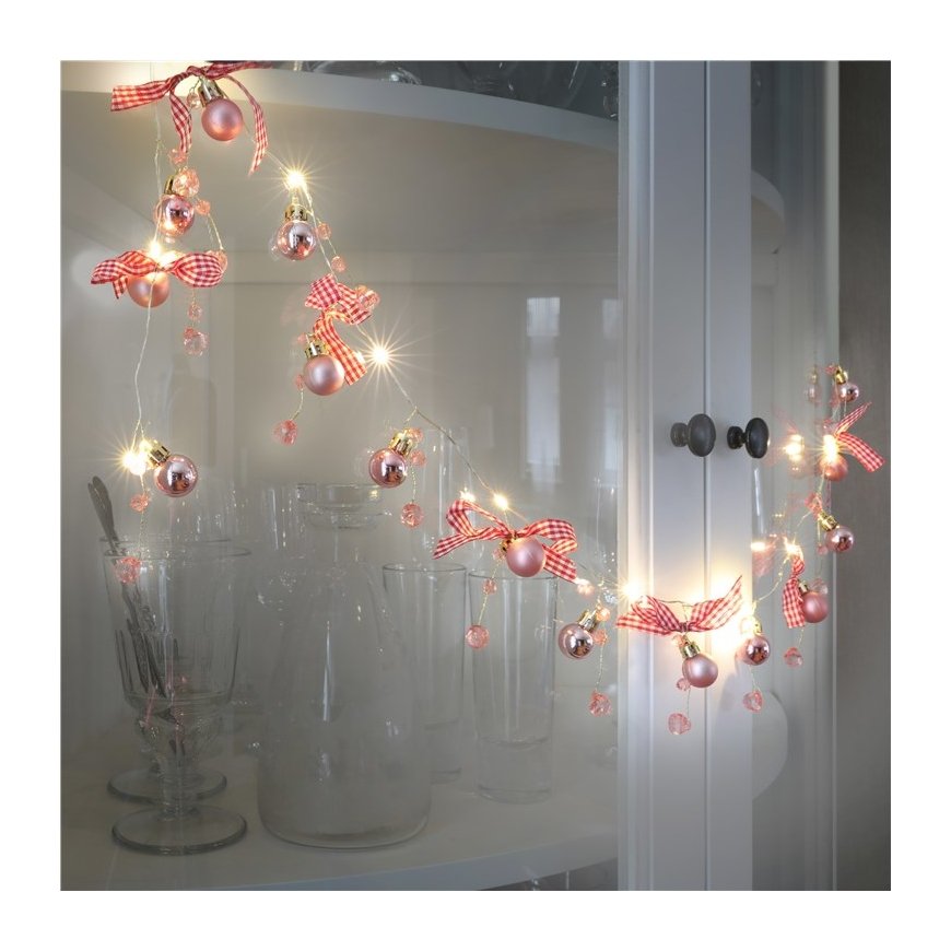 Goobay 10 LED Silver Wire Fairy Lights "Balls & Ribbons" – 3