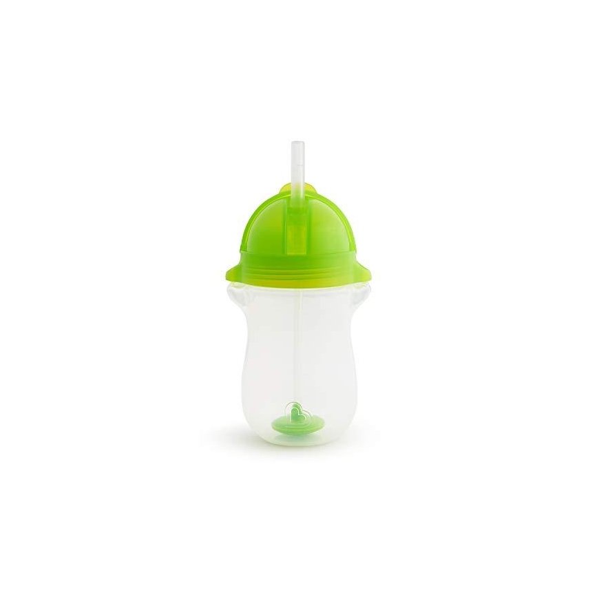 MUNCHKIN gertuvė su šiaudeliu ir svareliu, žalia, 12mėn+, 296ml, 01246301 – 3