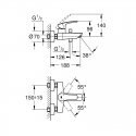 Grohe Vonios/dušo maišytuvas EUROSMART 3, chromas 33300003 Grohe Vonios/dušo maišytuvas EUROSMART 3, chromas 33300003