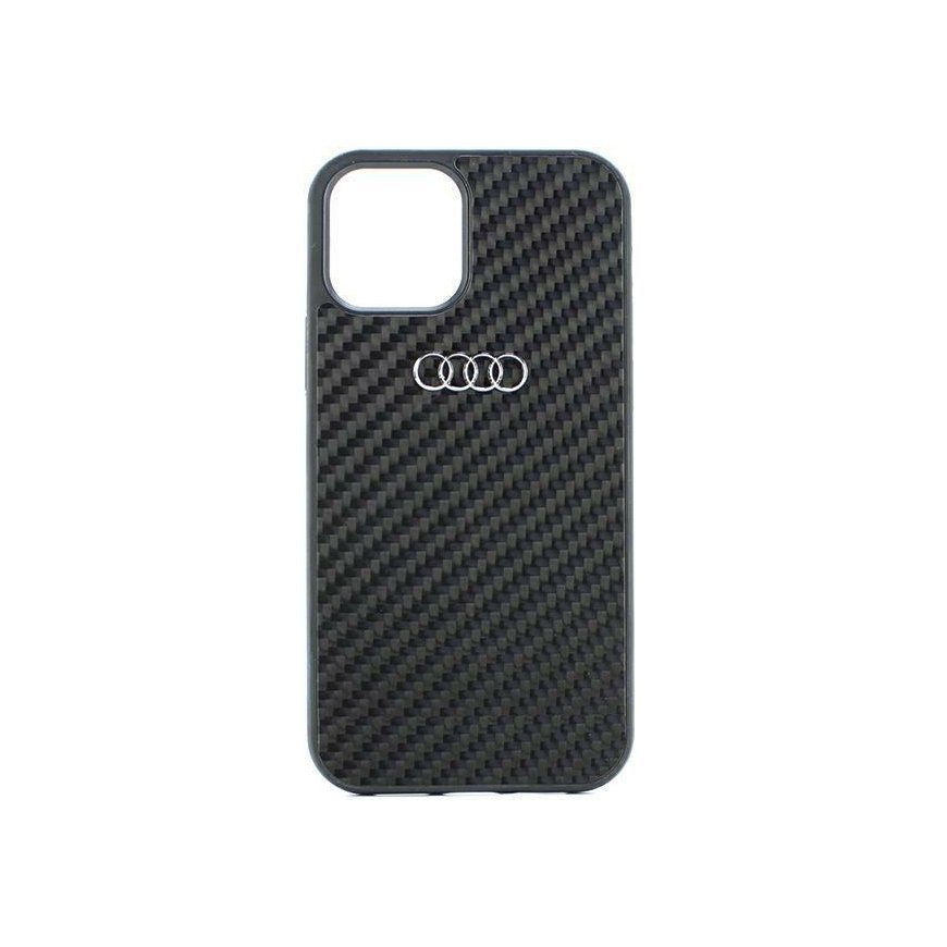 Audi dėklas iPhone 11 AU-TPUPCIP11-R8/D2-BK juodas kietas dėklas Carbon Fiber – 2