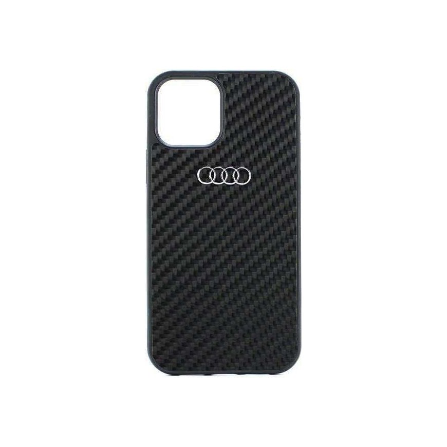 Audi dėklas iPhone 11 AU-TPUPCIP11-R8/D2-BK juodas kietas dėklas Carbon Fiber – 5
