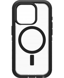 Otterbox Defender XT protective case, iPhone 15 Pro, black / clear
