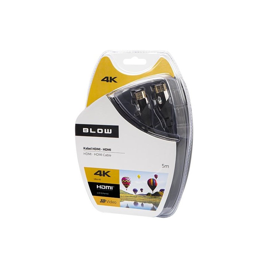 BLOW 92-642 BLOW HDMI-HDMI PREMIUM Black 5m – 5