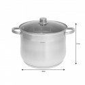 Set of 3 pots made of high quality stainless steel KLAUSBERG 10/13/16L KB-7178