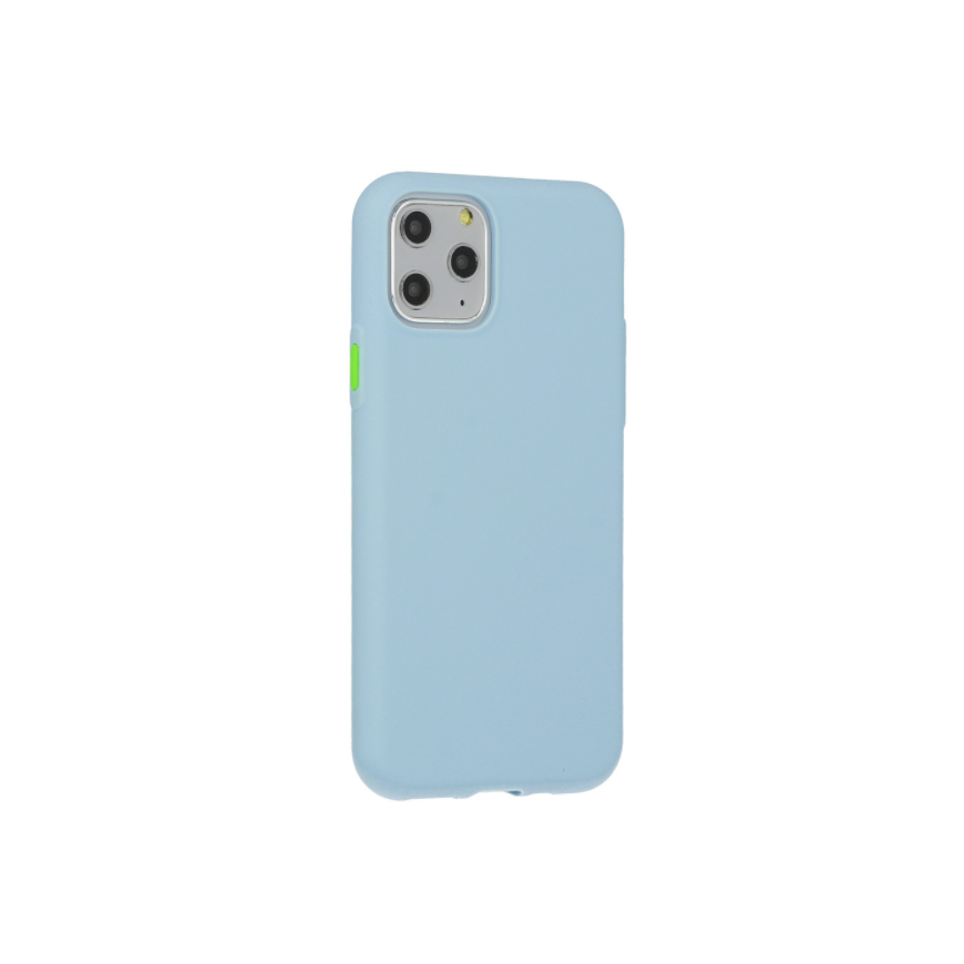 Fusion Solid Case Silicone Case For Samsung A217 Galaxy A21S Light Blue
