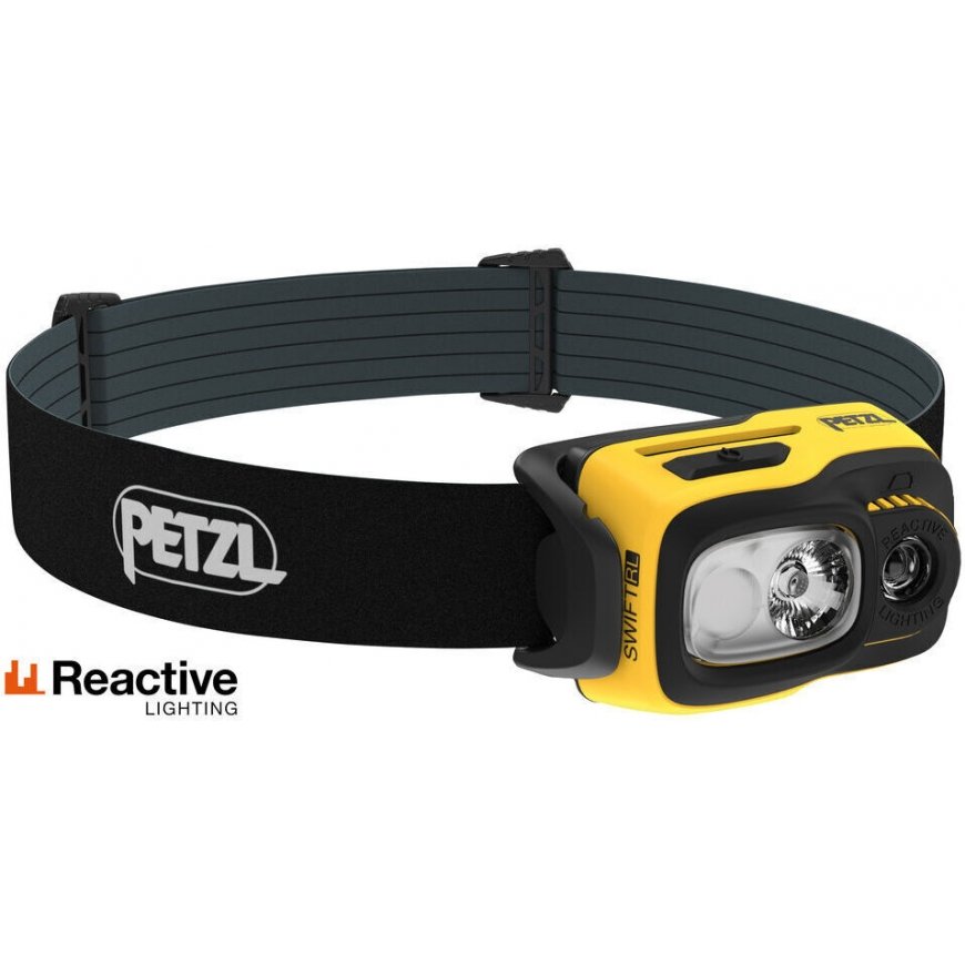 Petzl Swift RL headlamp, black/yellow