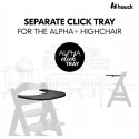 Hauck Alpha Click Tray high chair tray, Black Hauck Alpha Click Tray high chair tray, Black