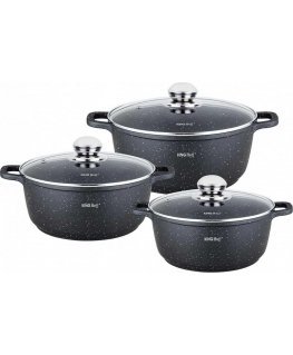 King Hoff MARBLE POT SET KINGHOFF KH-1606