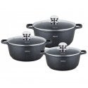 King Hoff MARBLE POT SET KINGHOFF KH-1606 King Hoff MARBLE POT SET KINGHOFF KH-1606